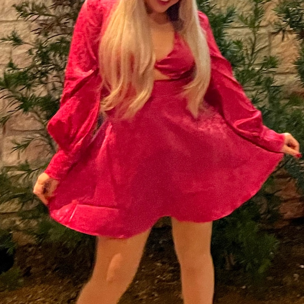 Pink mini dress, worn once